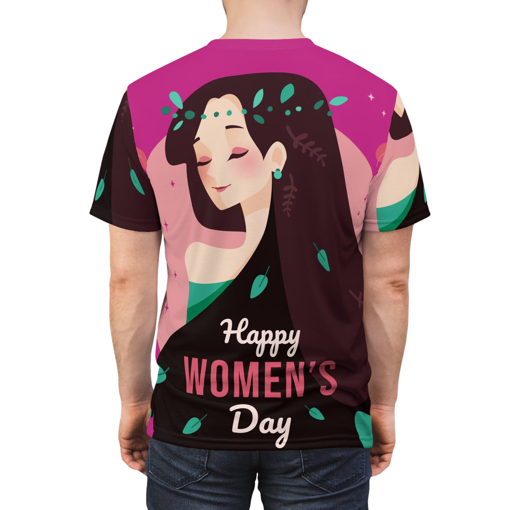 Women's Day Graphic Tee — Happy Women's Day All-Over Print
