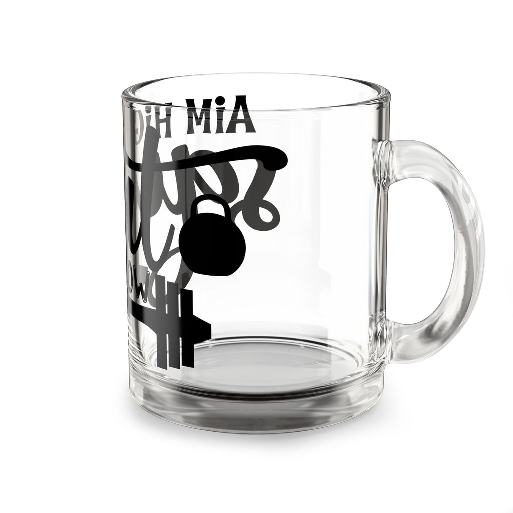 Graduation Glass Mug — "Aim High, Graduate" 10oz Keepsake