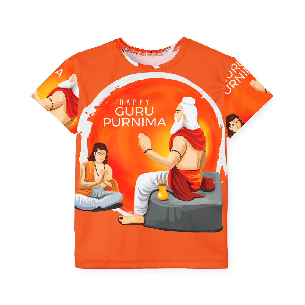Kids Jersey — Happy Guru Purnima All-Over Print Sports Tee