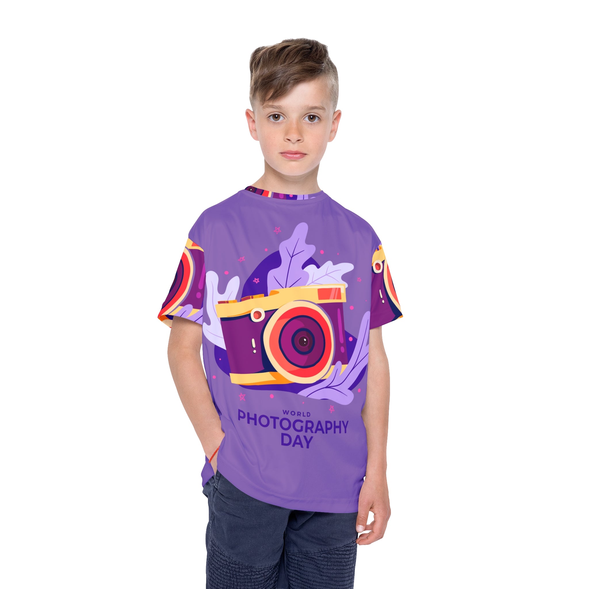 Kids Jersey - "World Photography Day" Camera Graphic