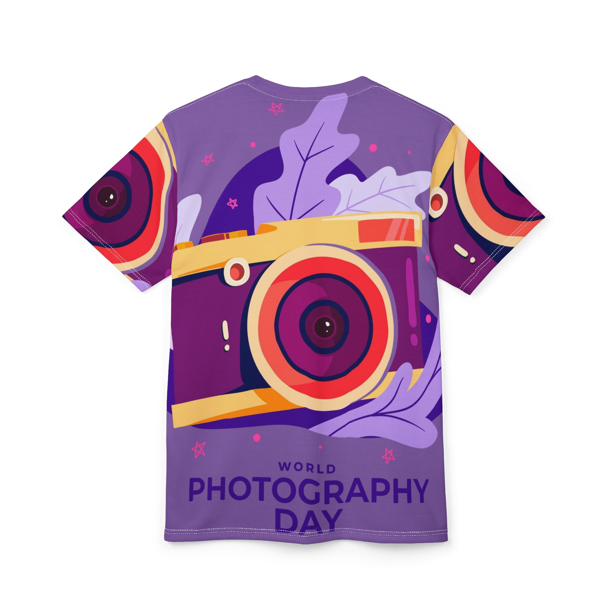 Photography Day All-Over Print Tee - Colorful Camera Design