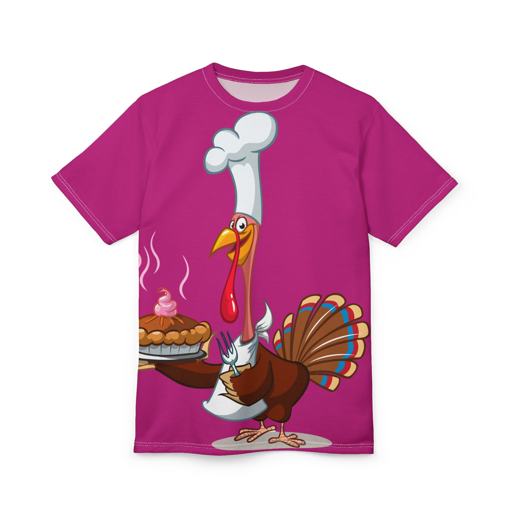 Chef Turkey T‑Shirt — Funny Thanksgiving Chef Turkey Pie Tee