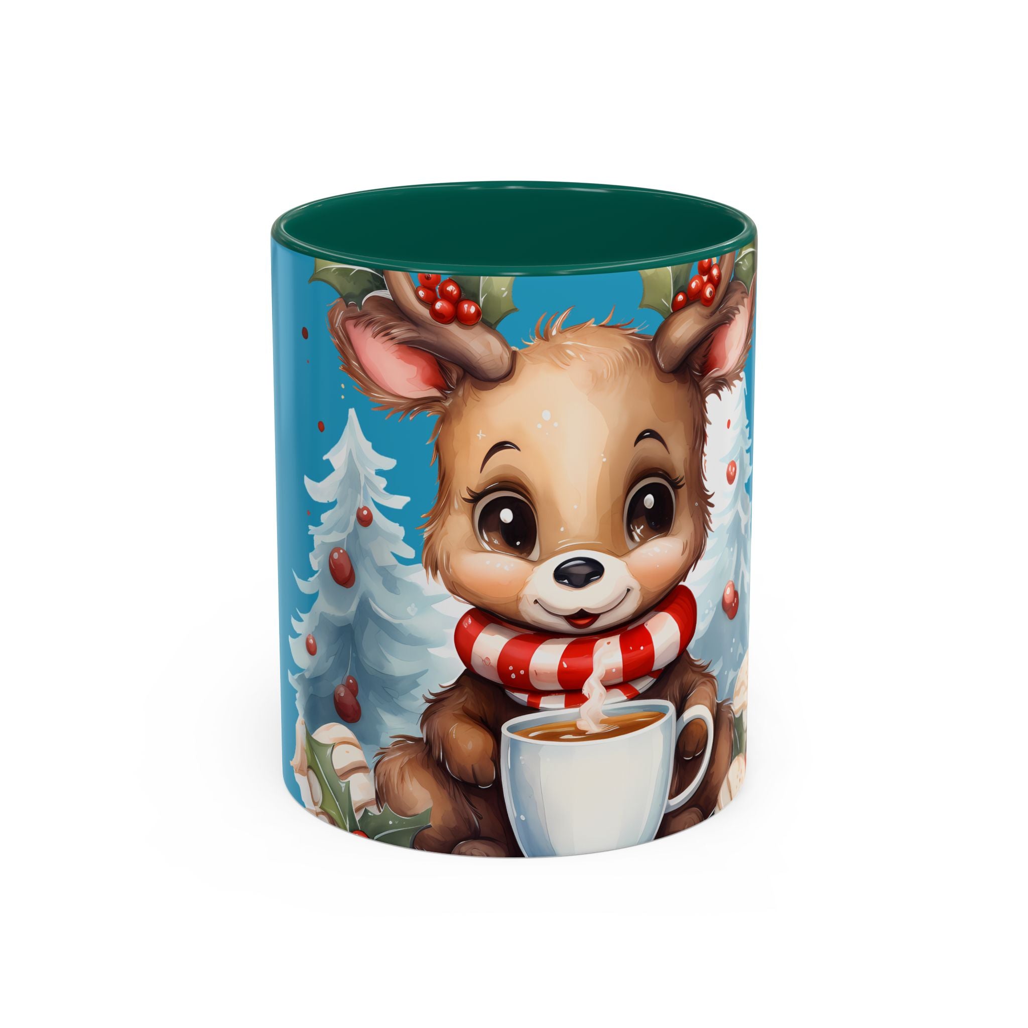 Cute Christmas Reindeer Coffee Mug (11oz & 15oz)