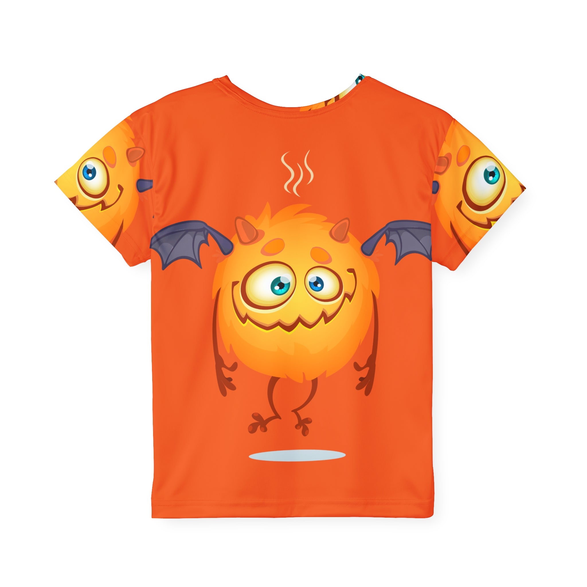 Kids Jersey — Cute Orange Monster Halloween All-Over Print