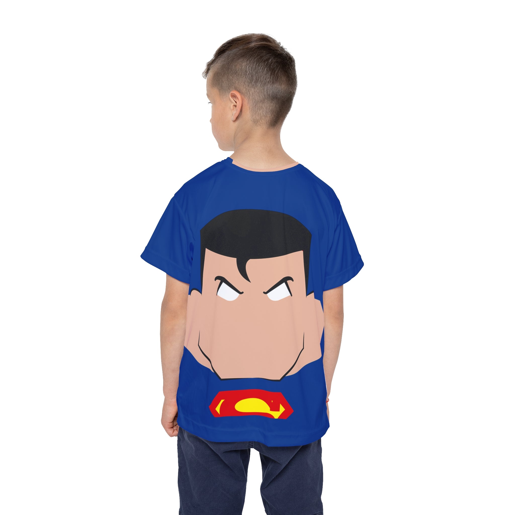 Kids Jersey — Superhero Face Graphic All-Over Print