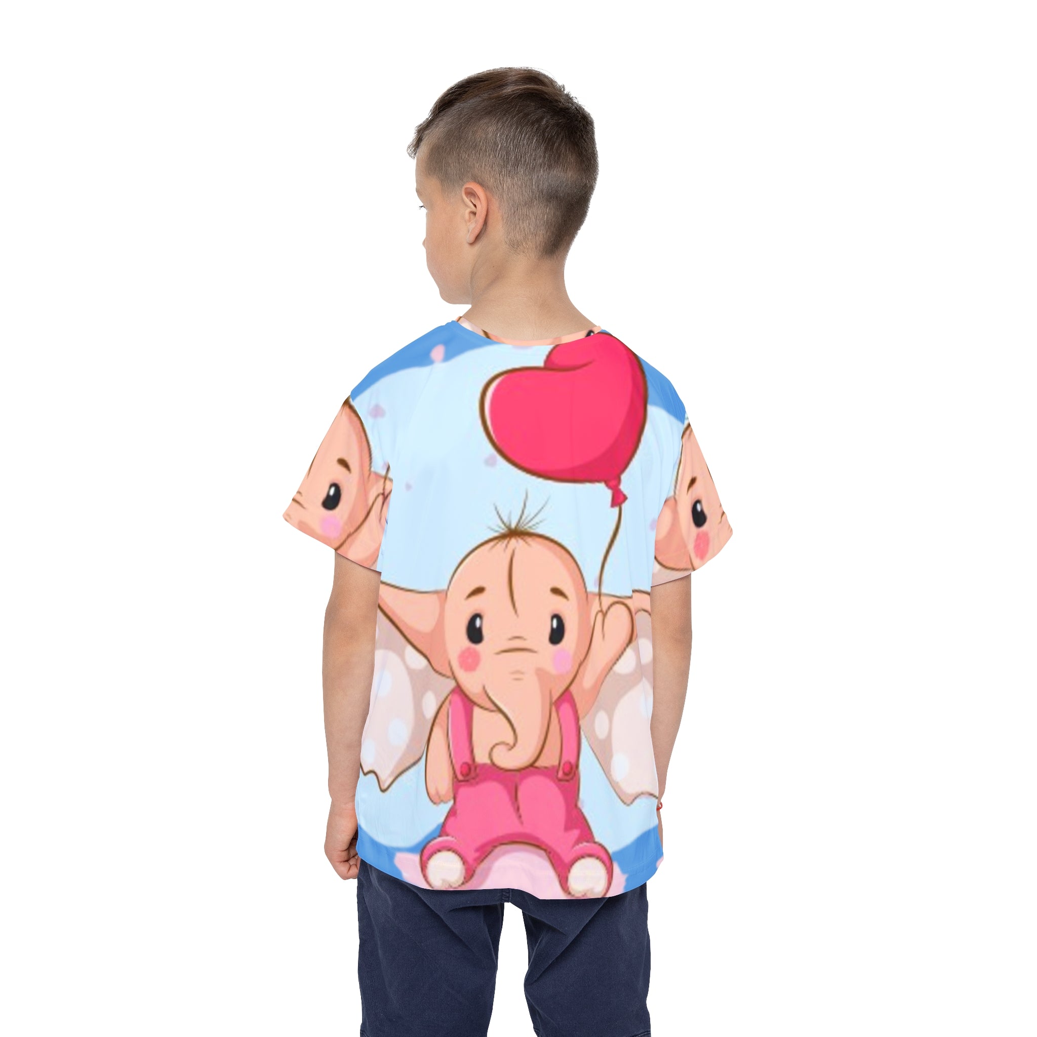 Kids Jersey — Cute Elephant Angel Baby Graphic All-Over Print