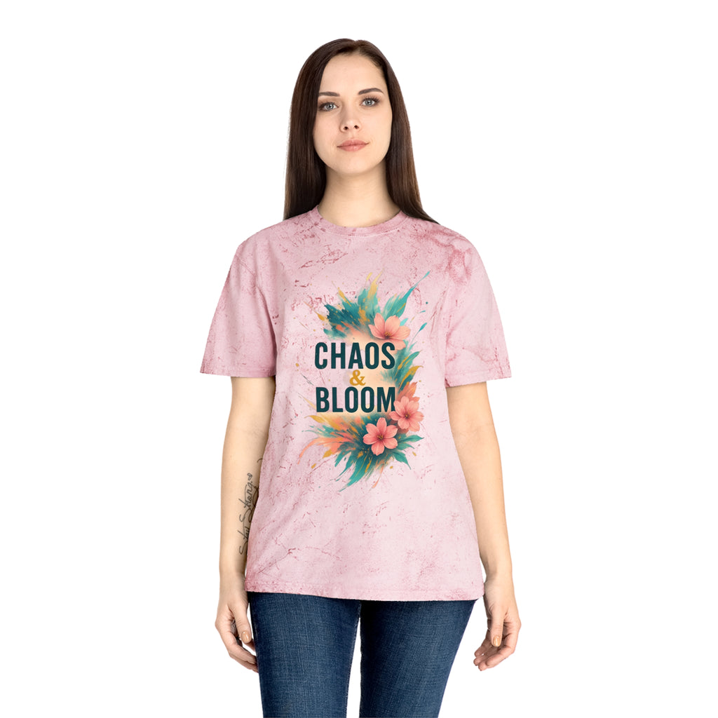 Unisex Bohemian Floral T-Shirt, Chaos & Bloom Tee, Summer Shirt, Gift for Nature Lovers, Trendy Casual Wear, Unique Statement Tee