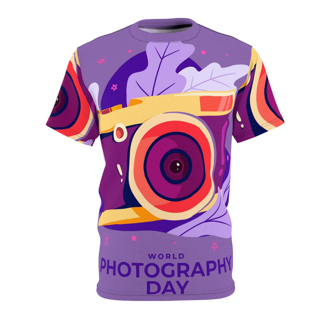 Photography Day All-Over Print Tee - Colorful Camera Design