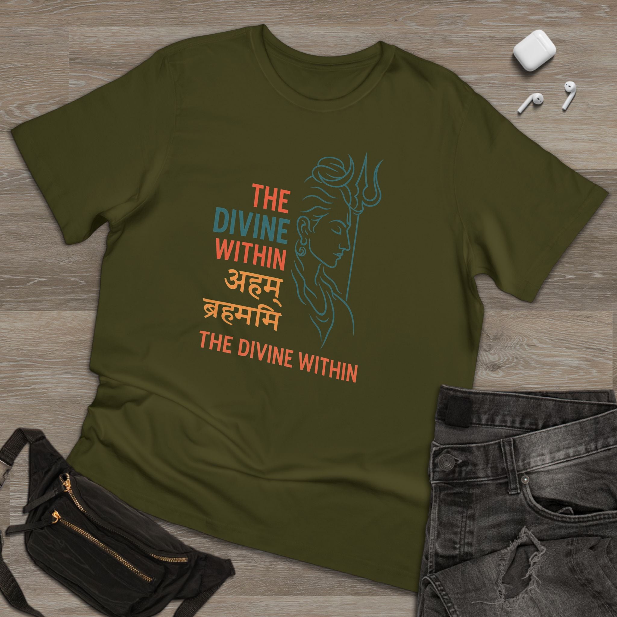 Spiritual Unisex T-shirt, Meditative Tee, Yoga Apparel, Divine Design Shirt, Gift for Mindfulness, Festival Wear