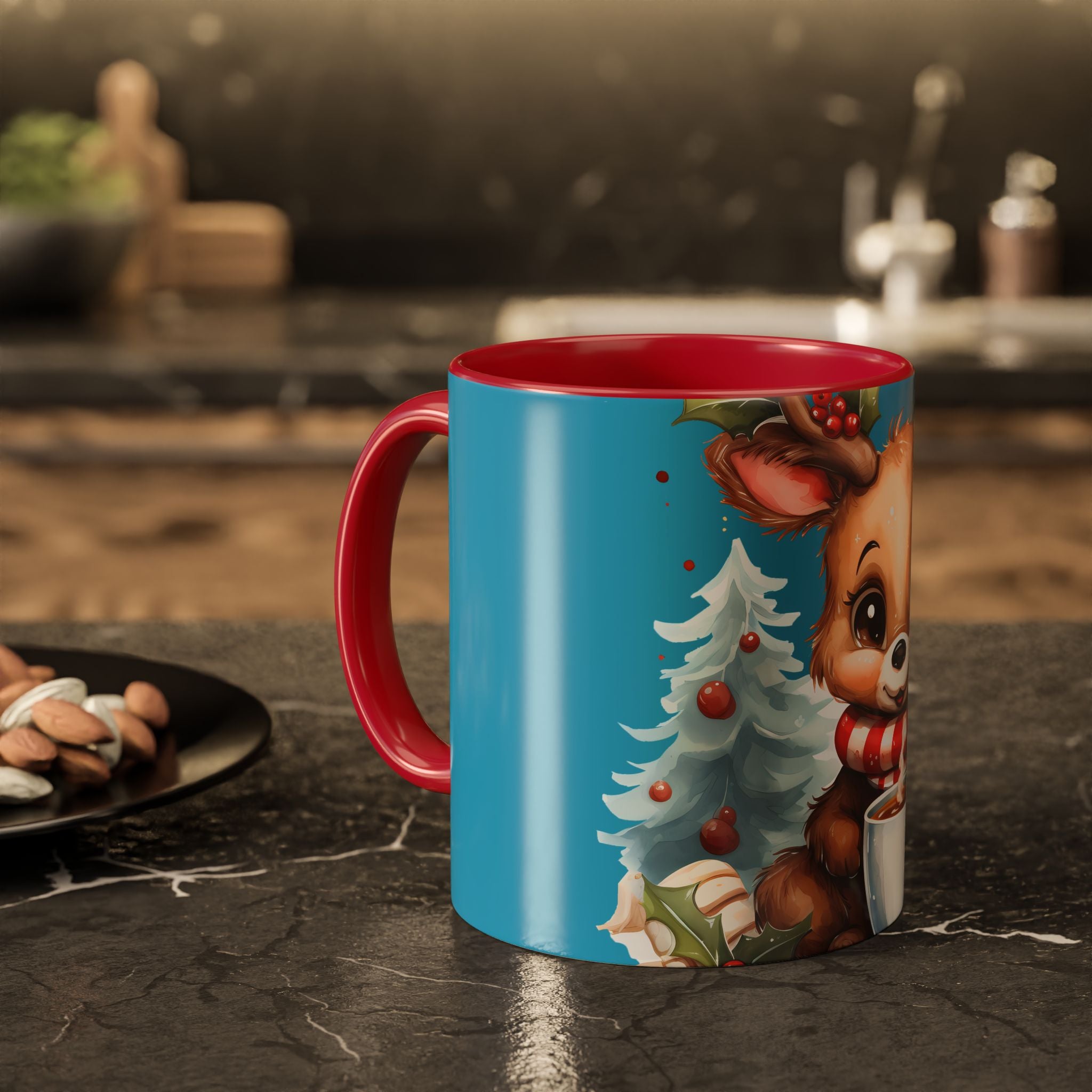 Cute Christmas Reindeer Coffee Mug (11oz & 15oz)