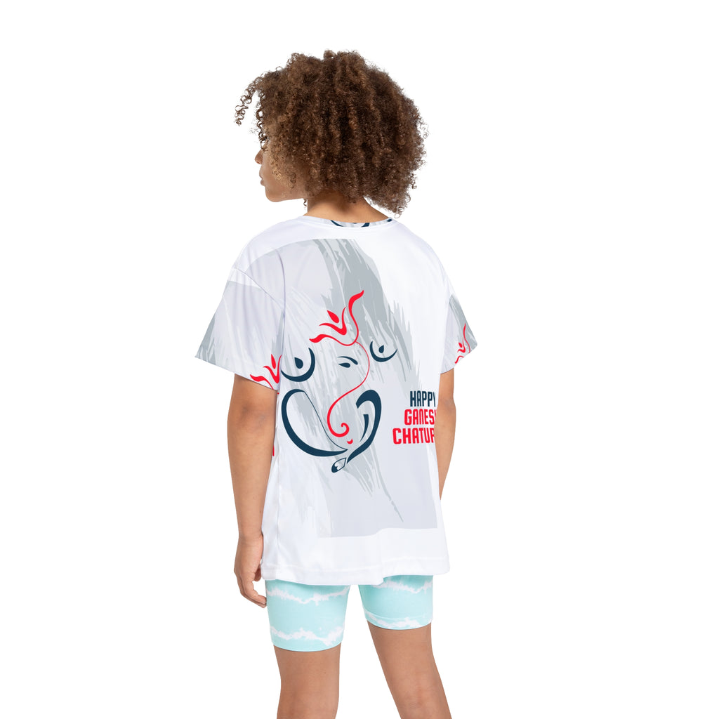 Kids Ganesh Chaturthi Sports Jersey — Happy Ganesh Design