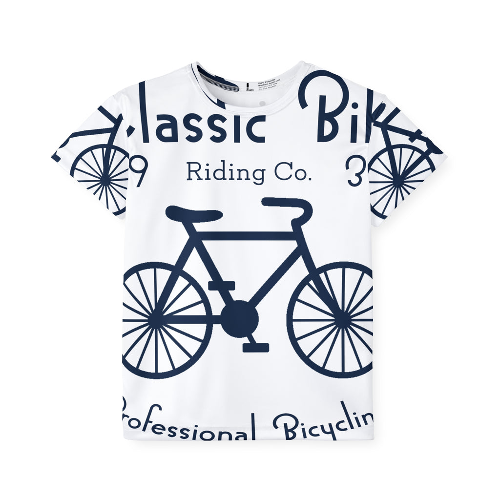 Kids Bicycle Jersey – 'Classic Bike Riding Co.' All-Over Print Shirt