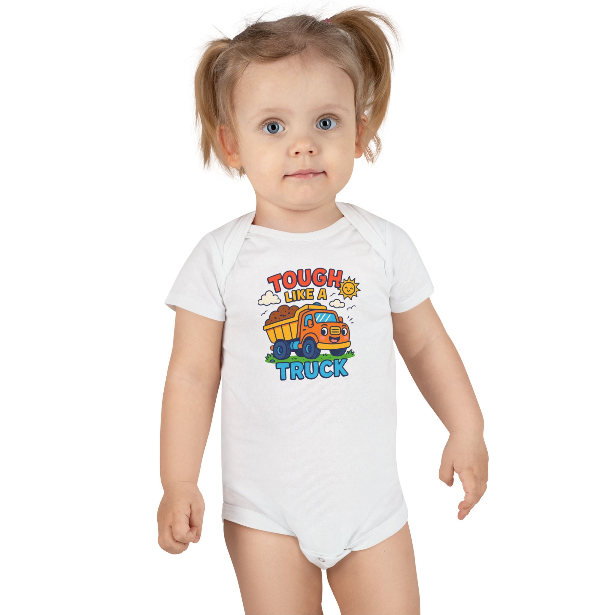 Tough Like a Truck Baby Onesie, Infant Clothing, Gift for New Parents, Baby Shower Gift, Cute Baby Outfit, Fun Toddler Apparel