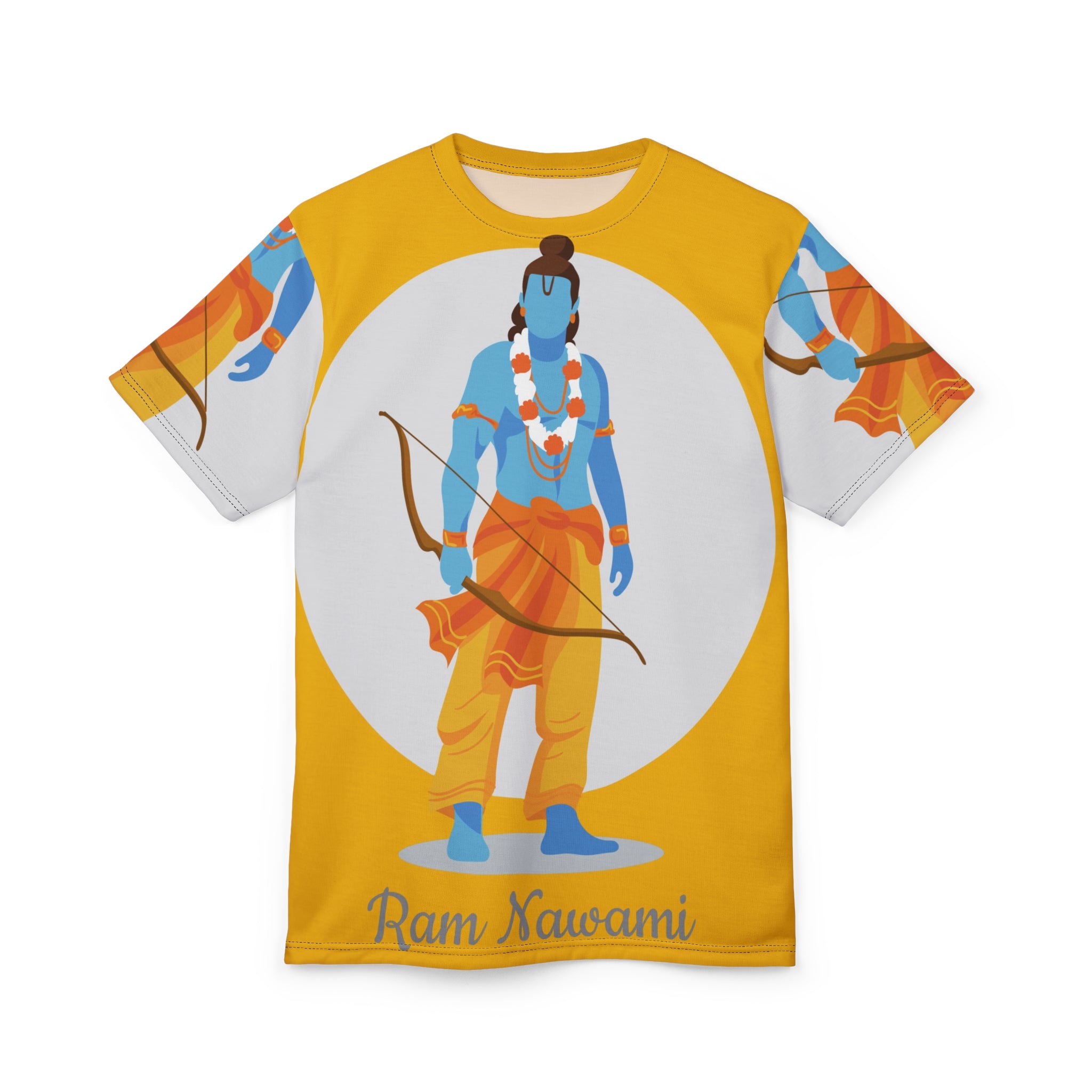 Ram Navami Graphic Tee — Lord Rama Illustration All-Over Print