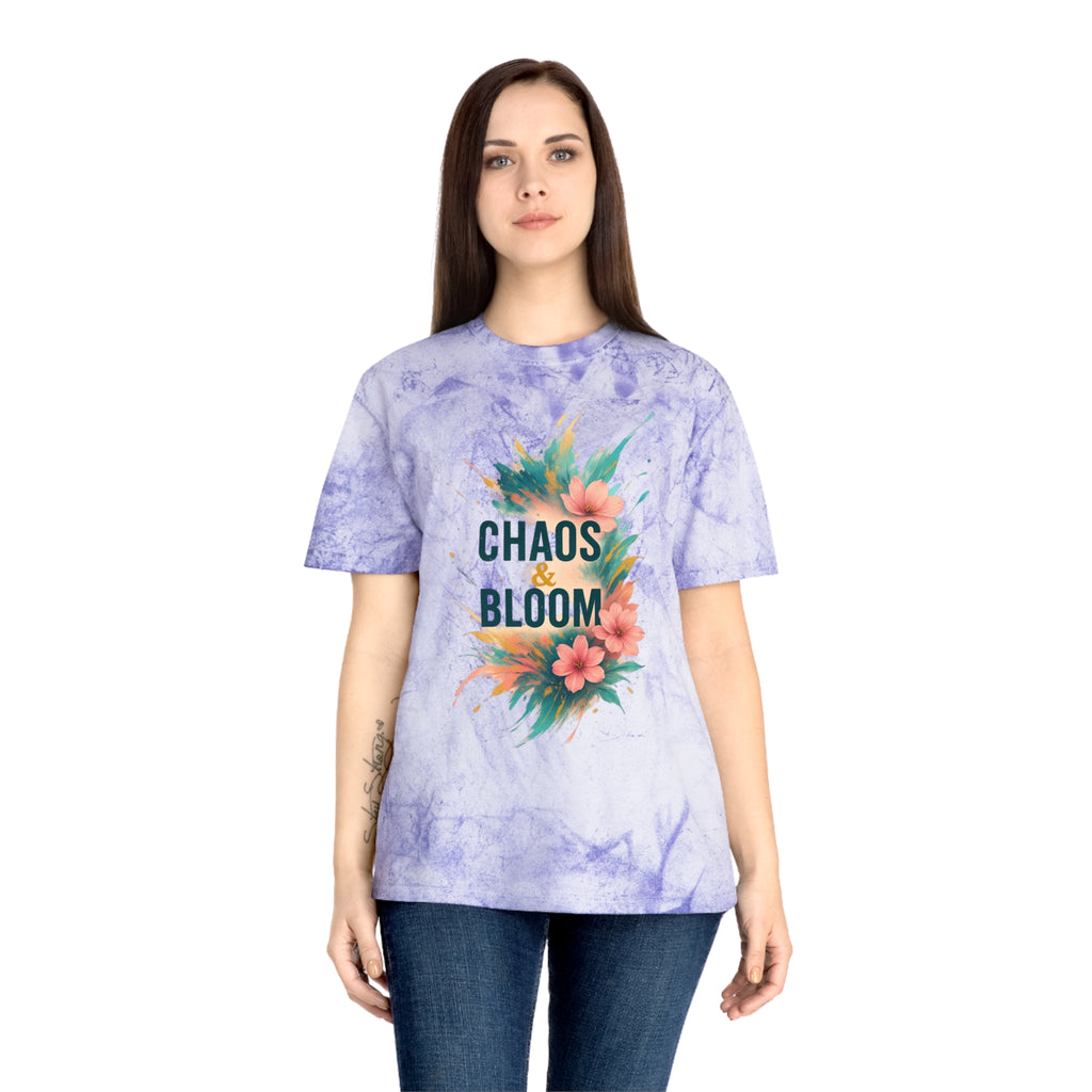 Unisex Bohemian Floral T-Shirt, Chaos & Bloom Tee, Summer Shirt, Gift for Nature Lovers, Trendy Casual Wear, Unique Statement Tee