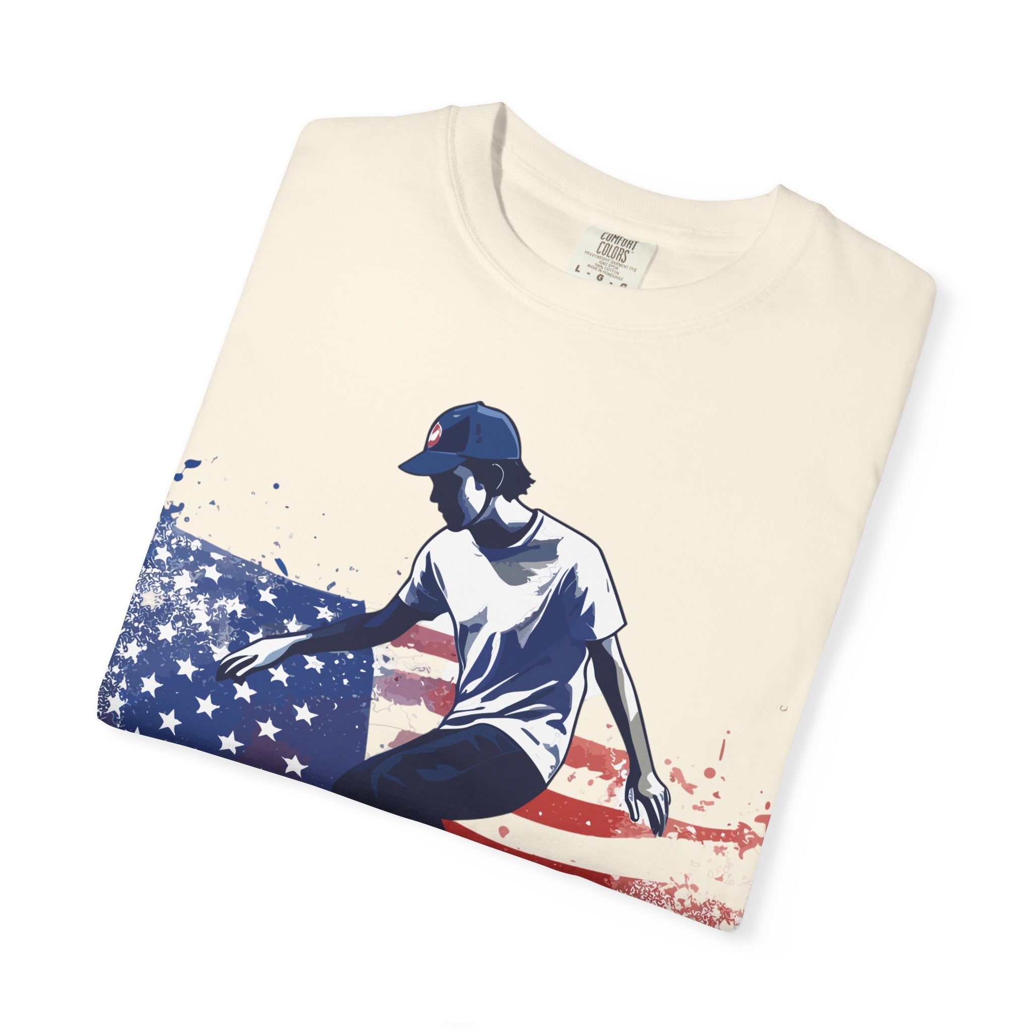 Skateboarder American Flag T-Shirt