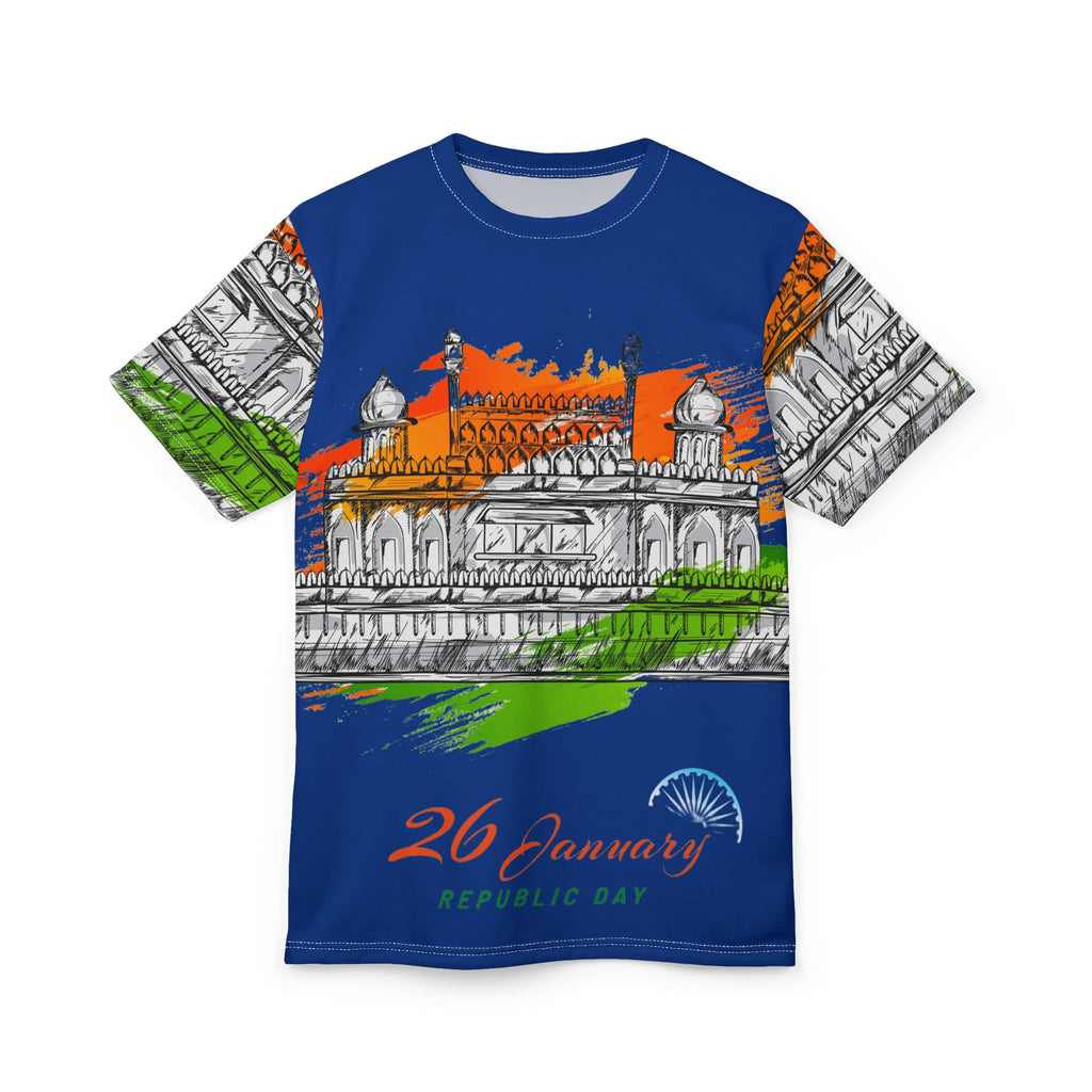 Republic Day 26 January Tee — India Tricolor Monument All-Over Print