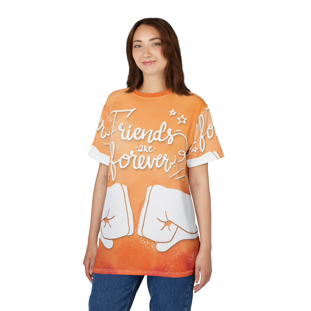 Friends Are Forever Tee — Orange Fist Bump Friendship T-Shirt