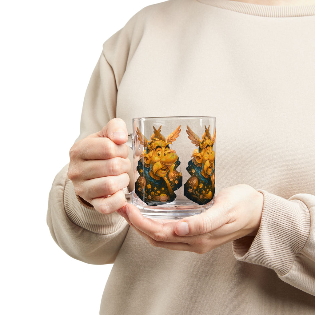  Watercolor glass mug 