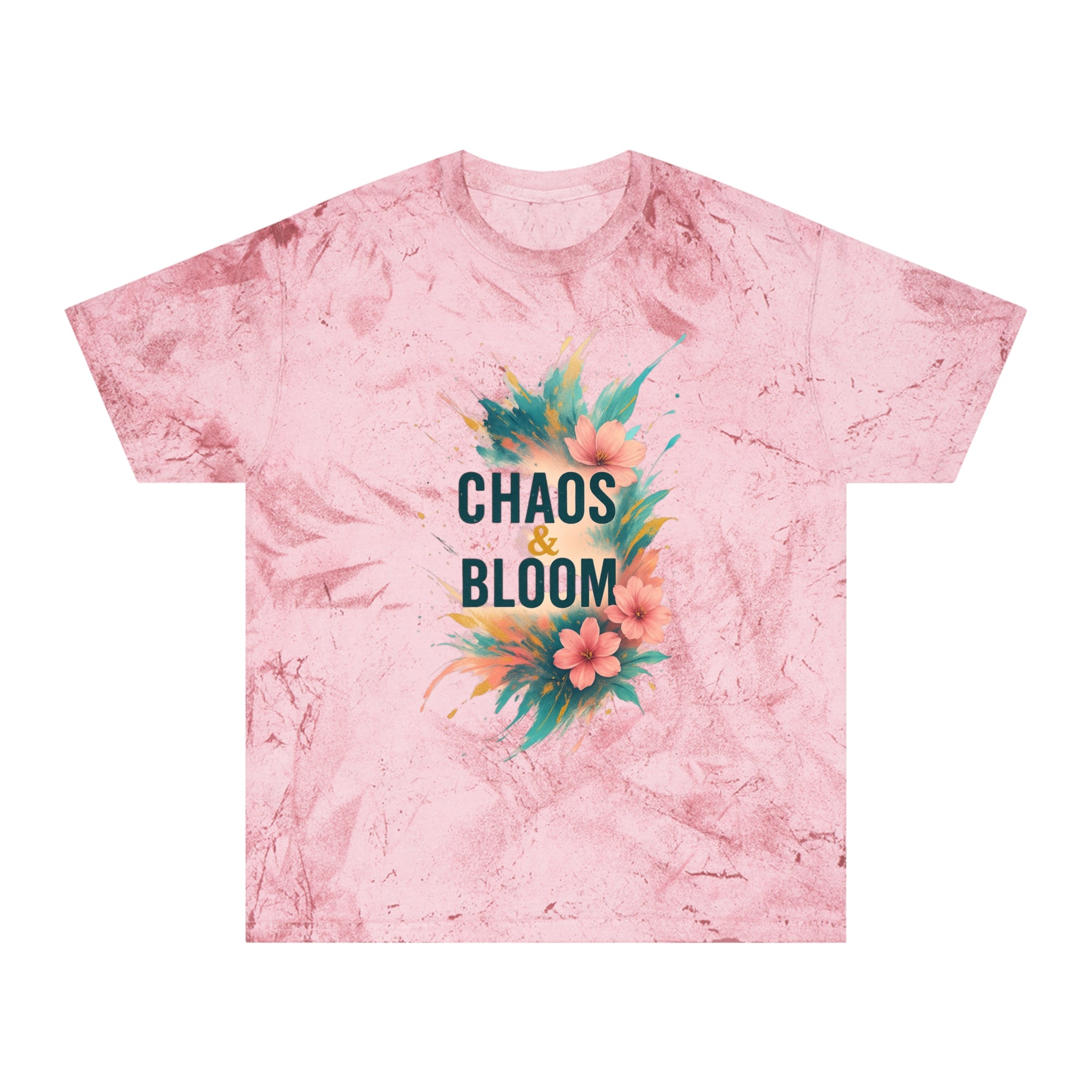 Unisex Bohemian Floral T-Shirt, Chaos & Bloom Tee, Summer Shirt, Gift for Nature Lovers, Trendy Casual Wear, Unique Statement Tee
