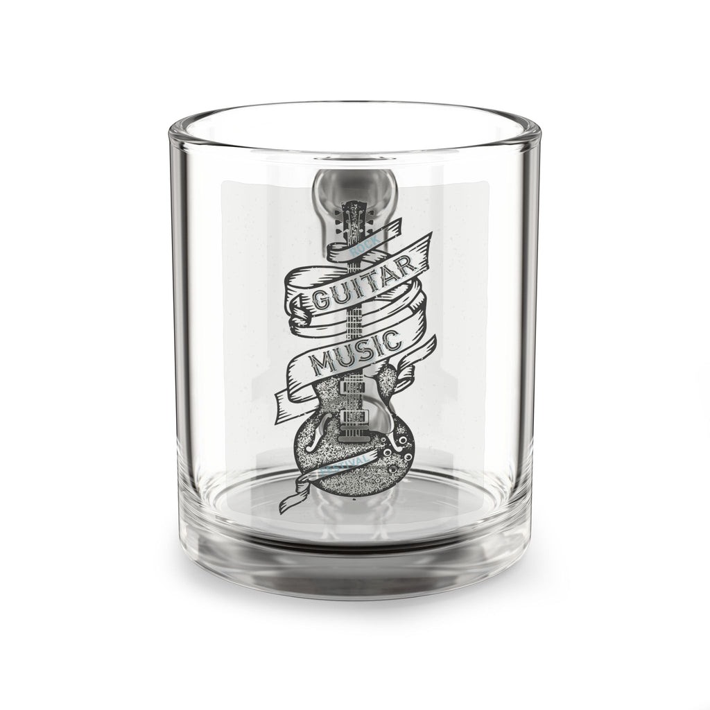 Guitar Music Glass Mug — 10oz Clear Musician Coffee & Tea Cup