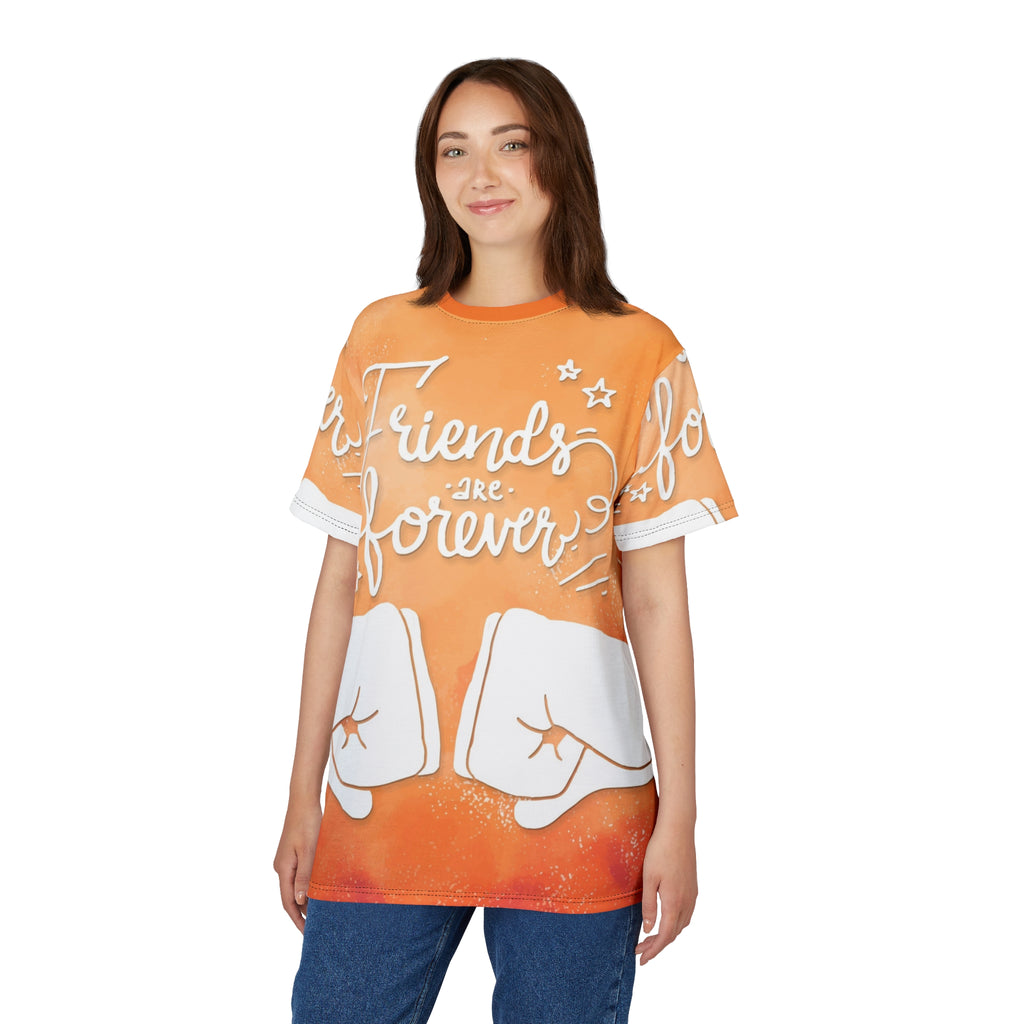 Friends Are Forever Tee — Orange Fist Bump Friendship T-Shirt