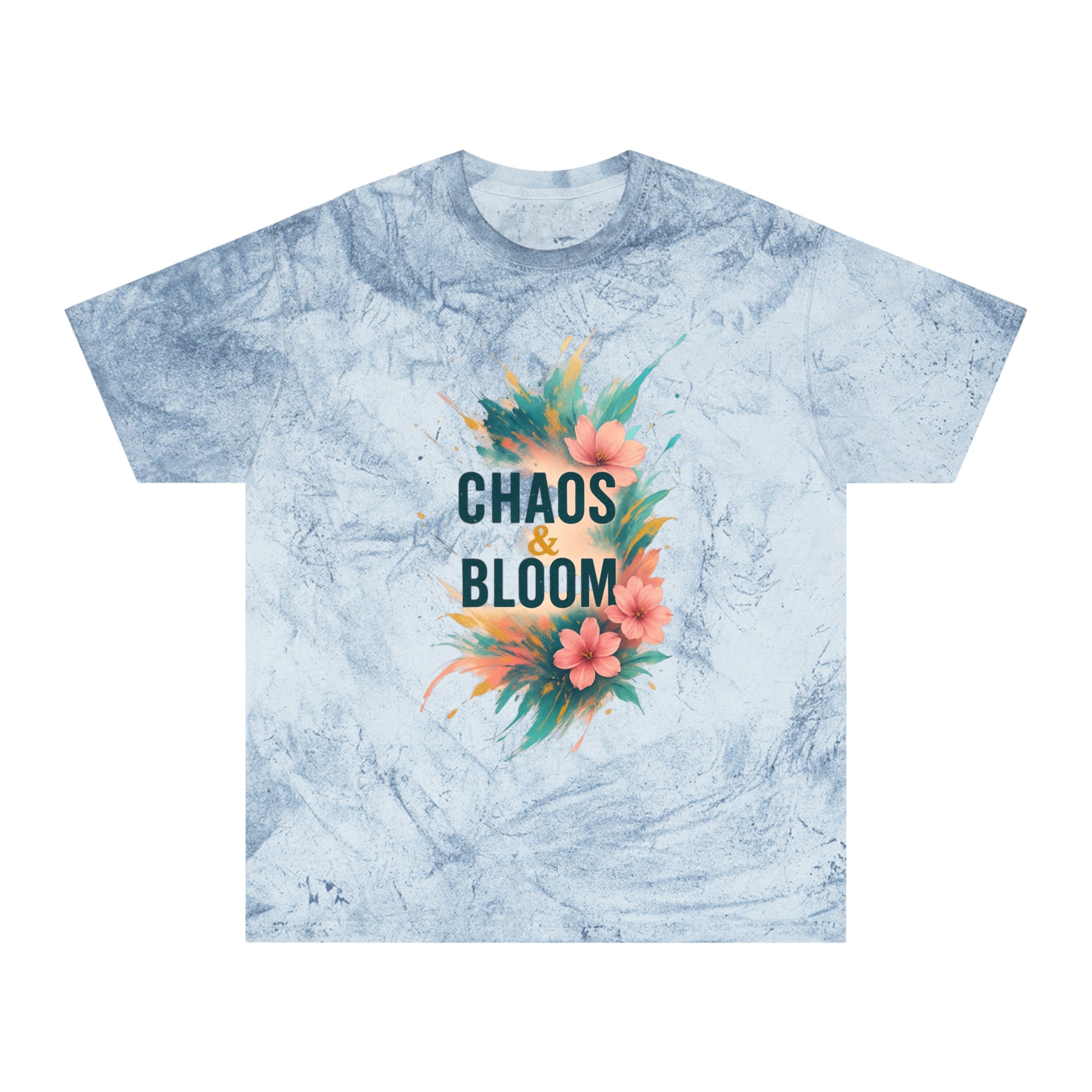Unisex Bohemian Floral T-Shirt, Chaos & Bloom Tee, Summer Shirt, Gift for Nature Lovers, Trendy Casual Wear, Unique Statement Tee