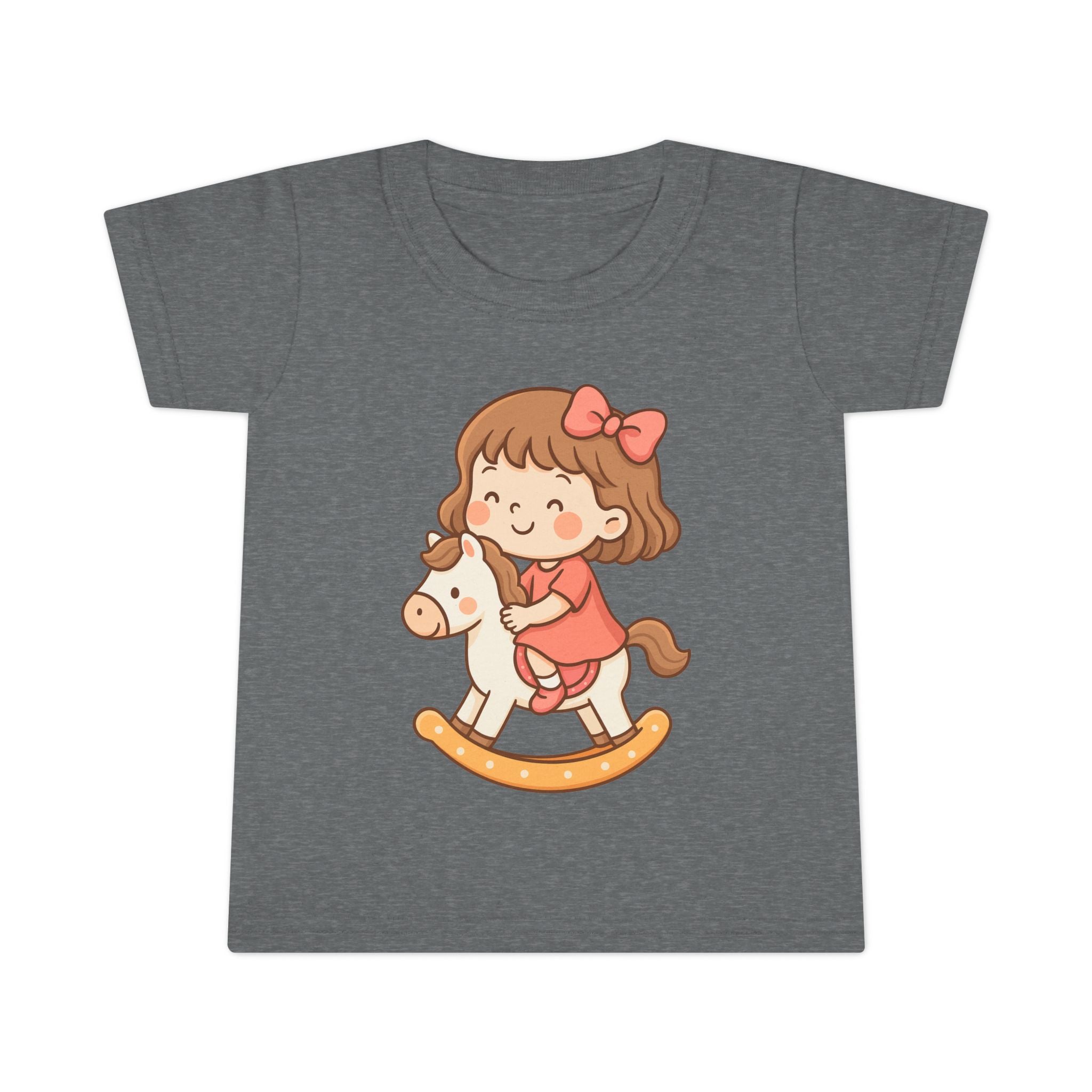 Toddler T-Shirt with Adorable Rocking Horse Design, Cute Kids Shirt, Baby Shower Gift, Playtime Outfit, Toddler Apparel