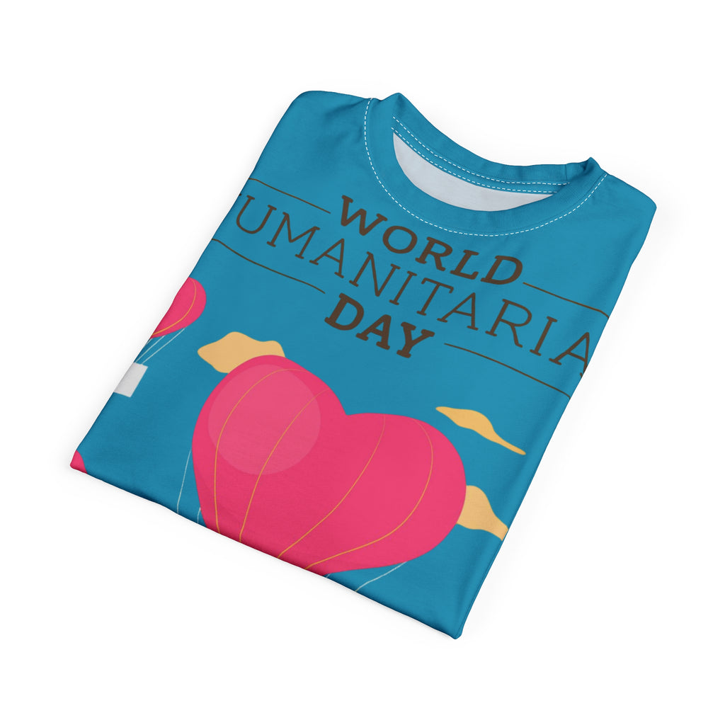 World Humanitarian Day Tee — Heart Balloon Charity All-Over Print