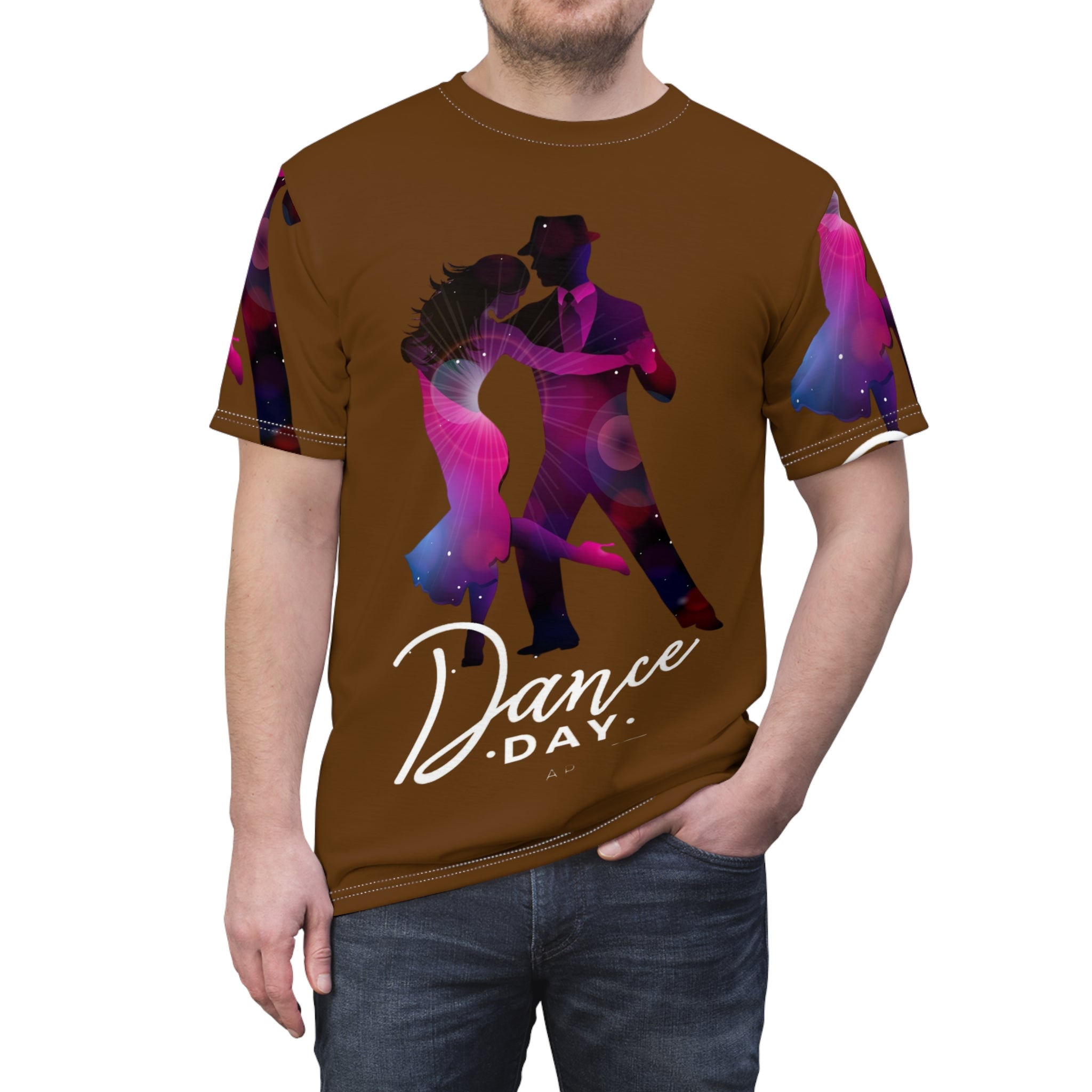 Dance Day Tee — Colorful Ballroom Dance Couple Graphic Shirt