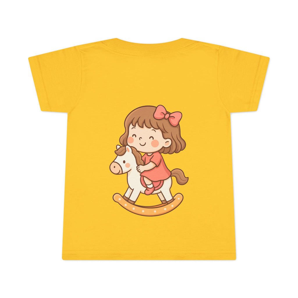 Toddler T-Shirt with Adorable Rocking Horse Design, Cute Kids Shirt, Baby Shower Gift, Playtime Outfit, Toddler Apparel