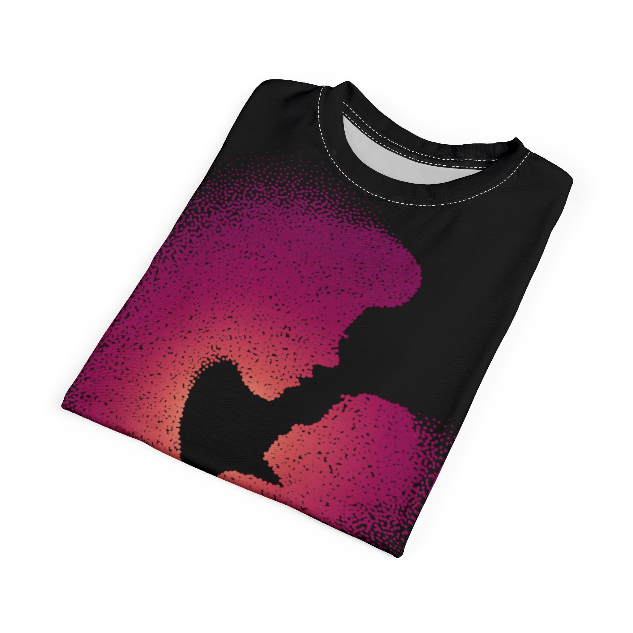 Mother's Day Tee — "Love You Mom" Graphic All-Over Print Shirt