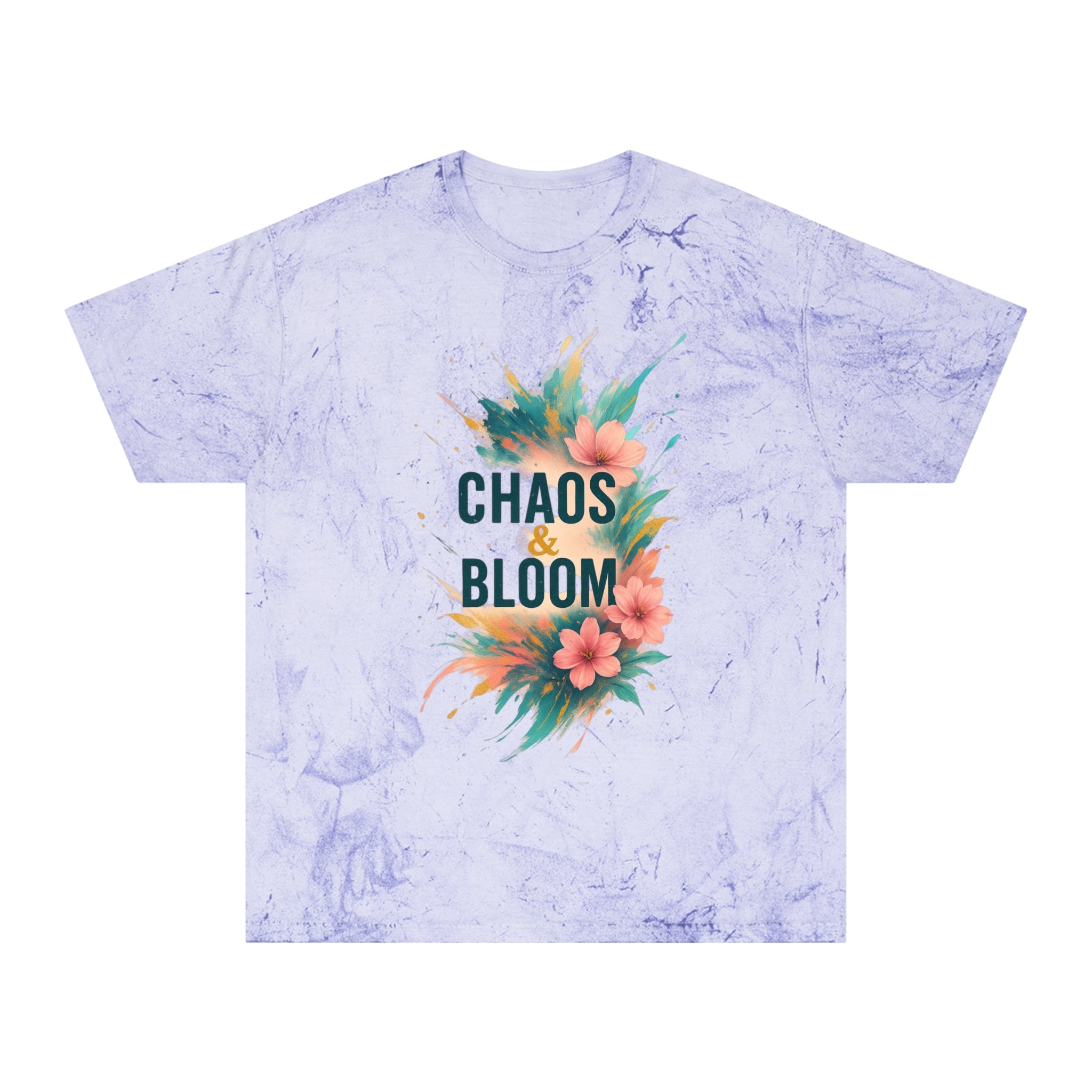 Unisex Bohemian Floral T-Shirt, Chaos & Bloom Tee, Summer Shirt, Gift for Nature Lovers, Trendy Casual Wear, Unique Statement Tee