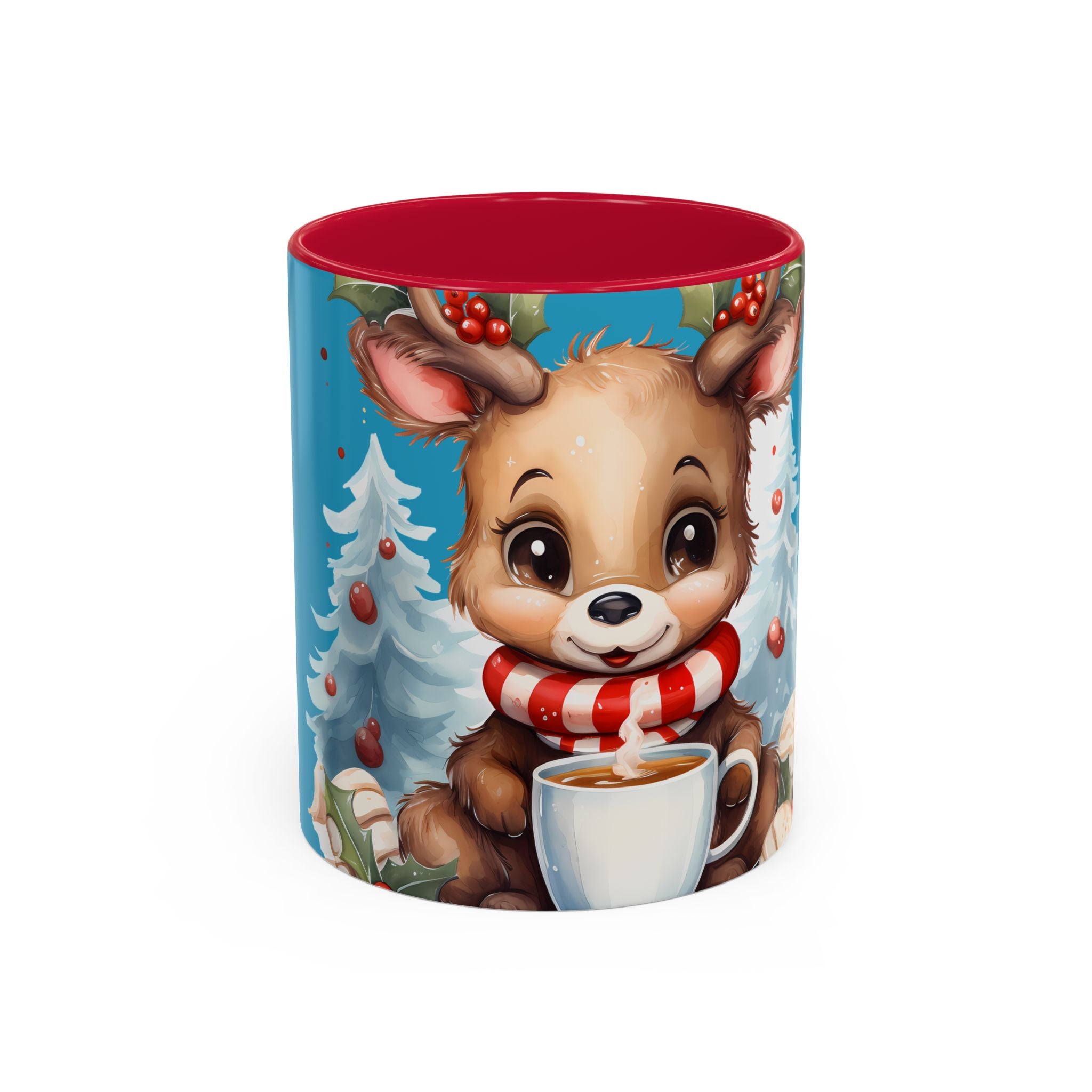 Cute Christmas Reindeer Coffee Mug (11oz & 15oz)