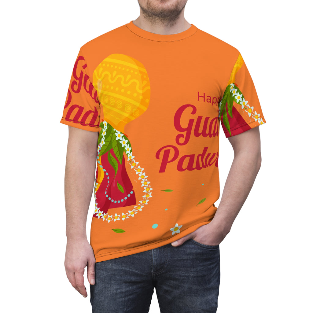 Happy Gudhi Padwa All-Over Print Tee
