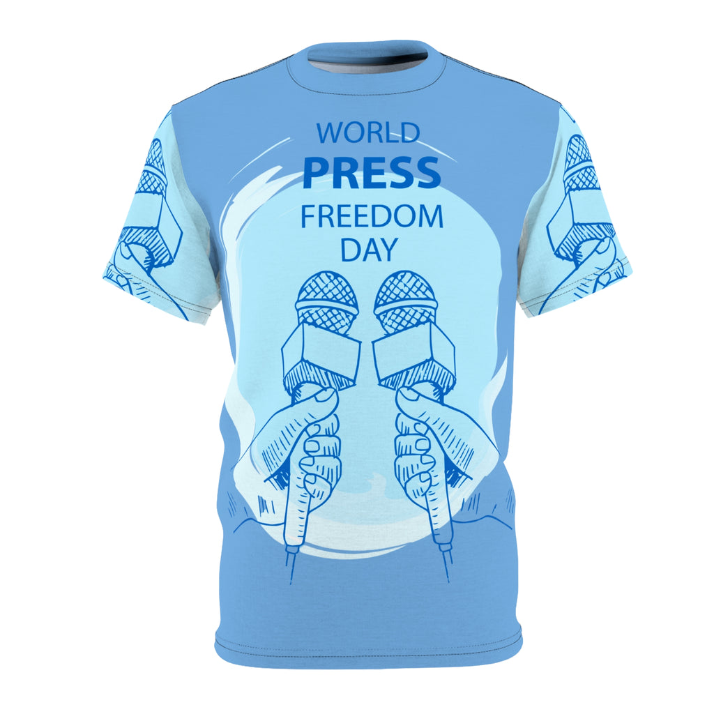 World Press Freedom Day Tee – Microphone Illustration Journalism Awareness Shirt