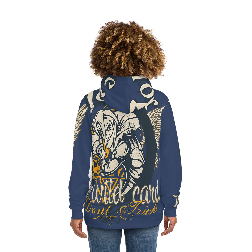 Joker Wildcard Graphic Hoodie — 'The Wild Card, Don't Trick' All-Over Print