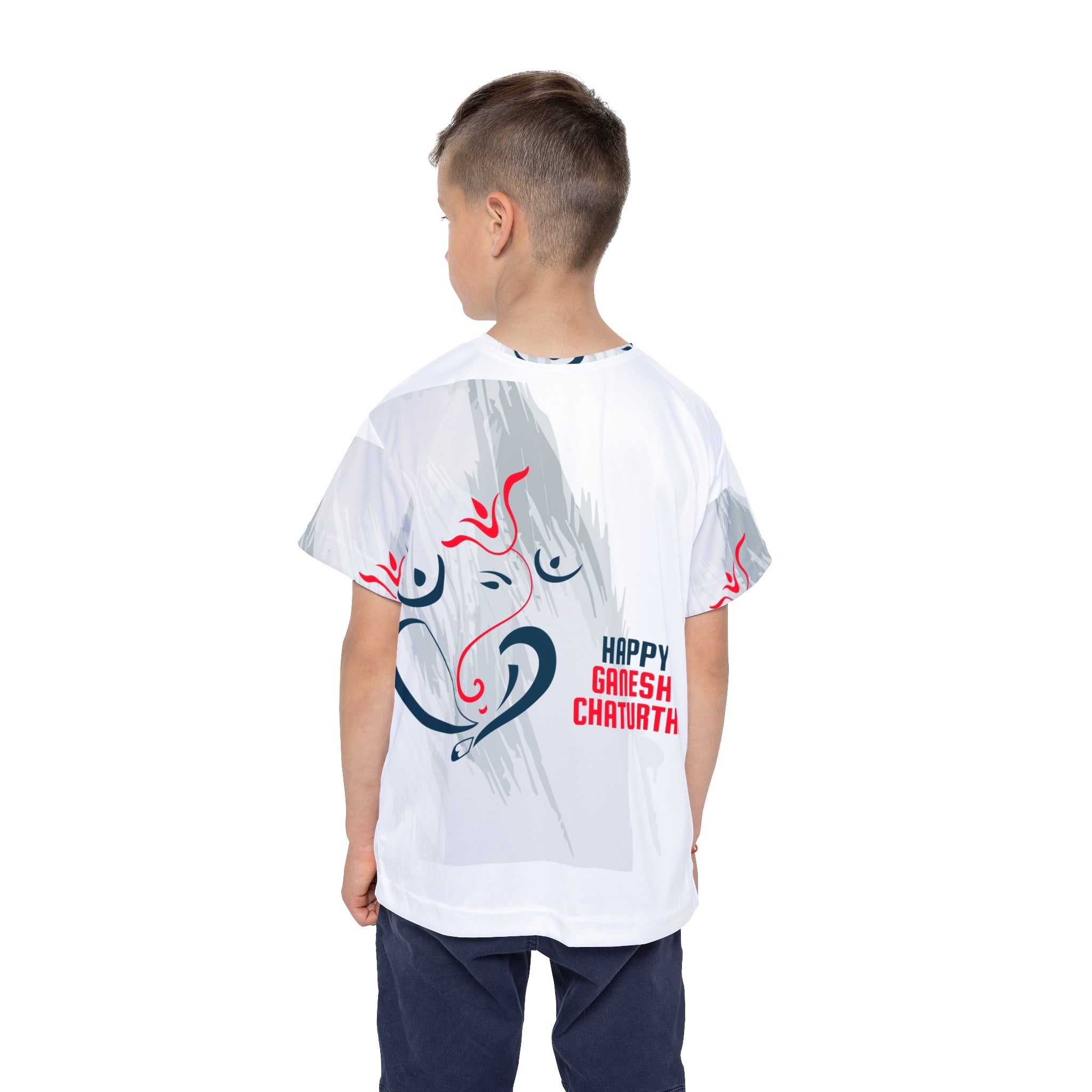 Kids Ganesh Chaturthi Sports Jersey — Happy Ganesh Design