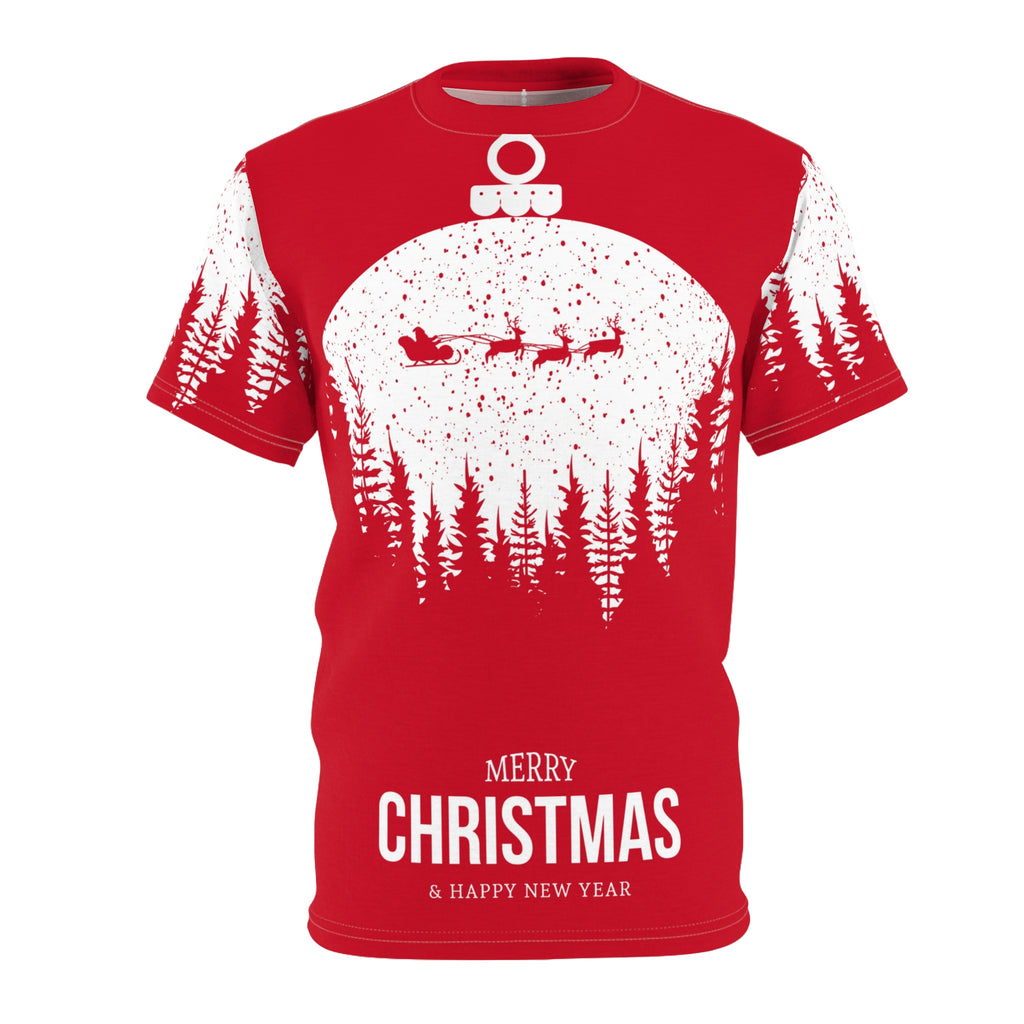 Christmas Ornament Tee — 'Merry Christmas & Happy New Year' Holiday T‑Shirt