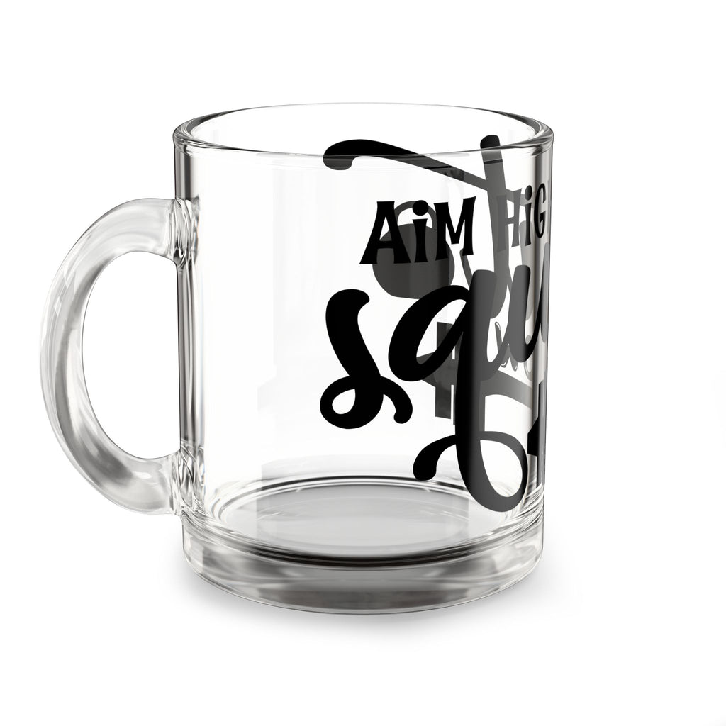 Graduation Glass Mug — "Aim High, Graduate" 10oz Keepsake