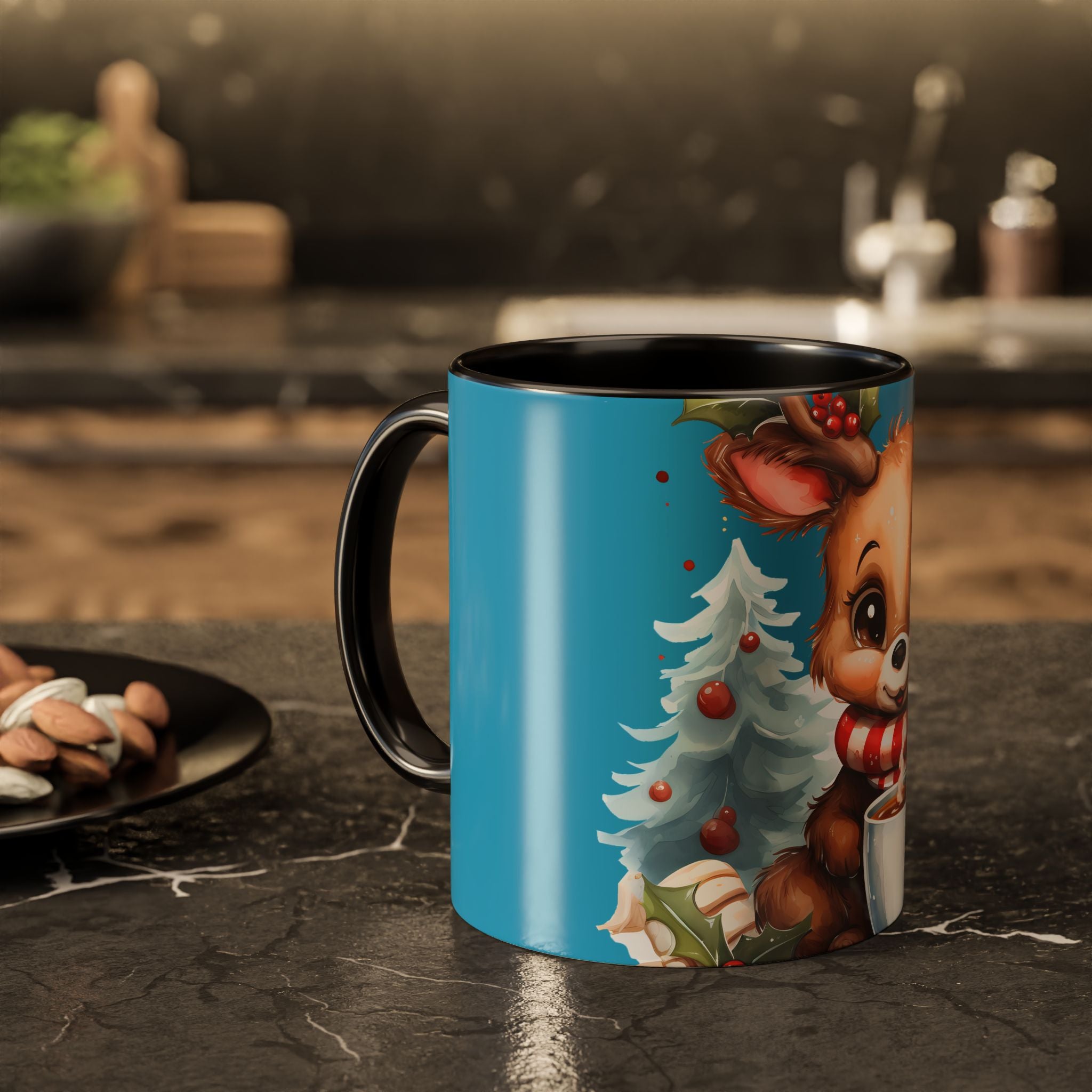 Cute Christmas Reindeer Coffee Mug (11oz & 15oz)