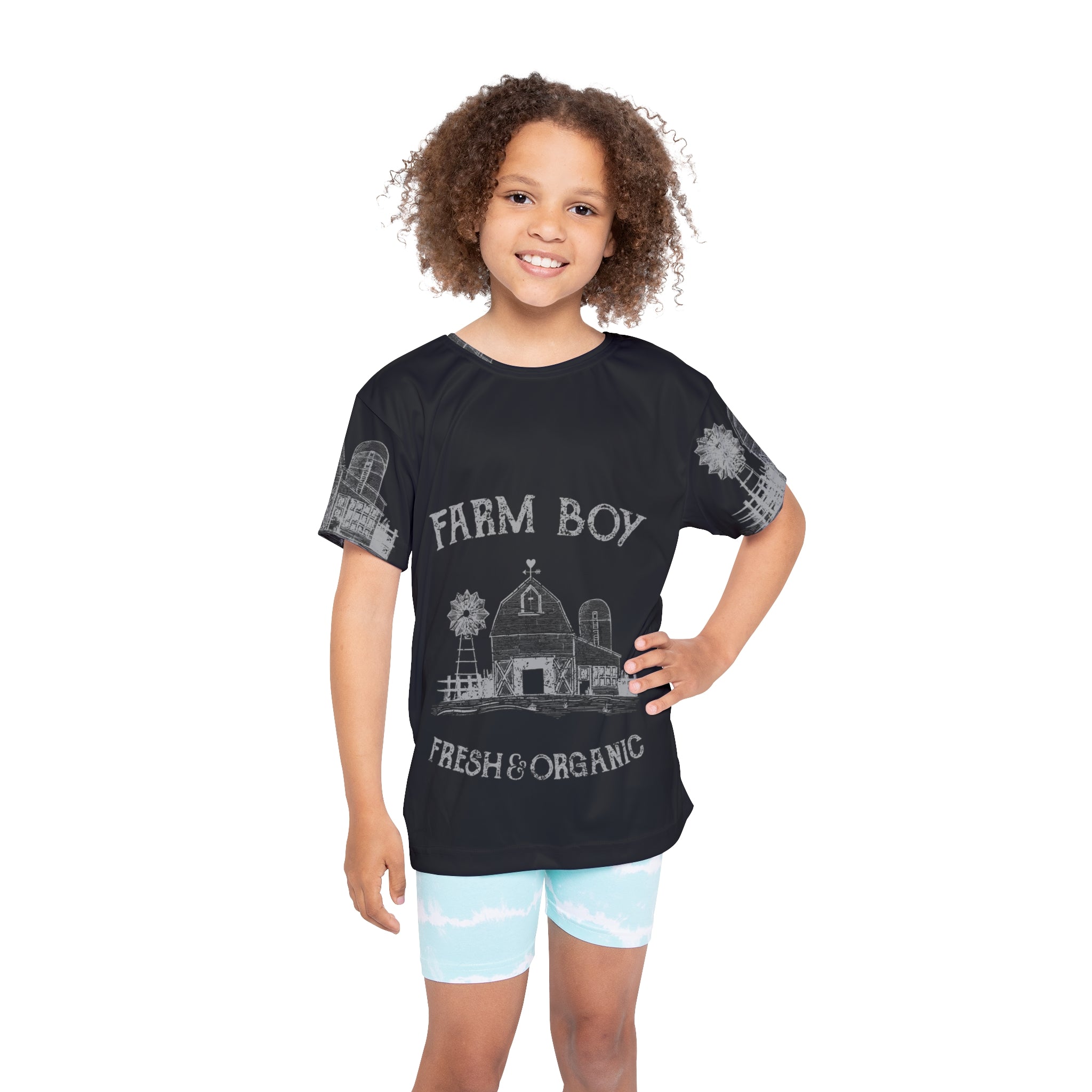 Kids Jersey — "Farm Boy Fresh & Organic" Graphic Tee