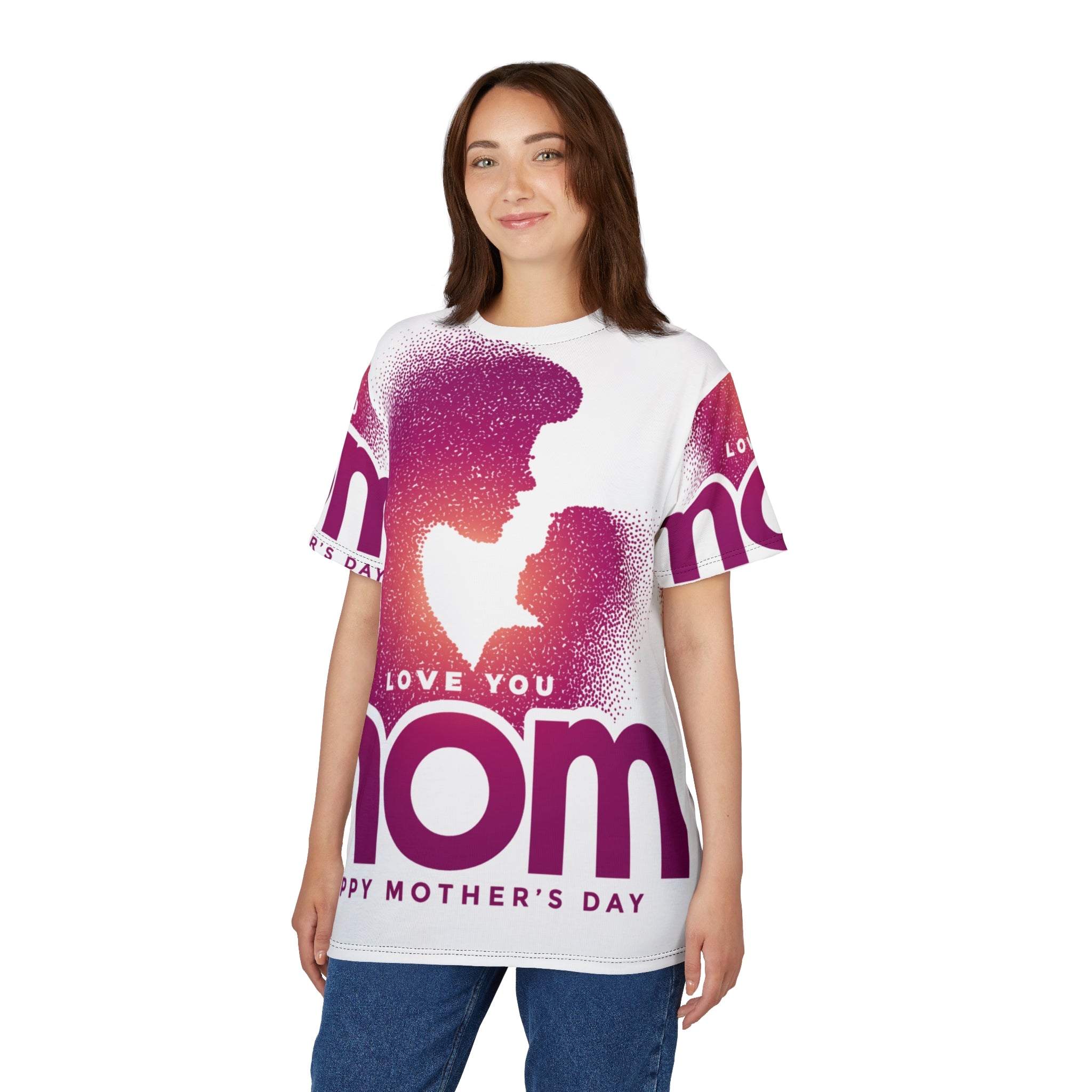 Mother's Day 'Love You Mom' All-Over Print Tee