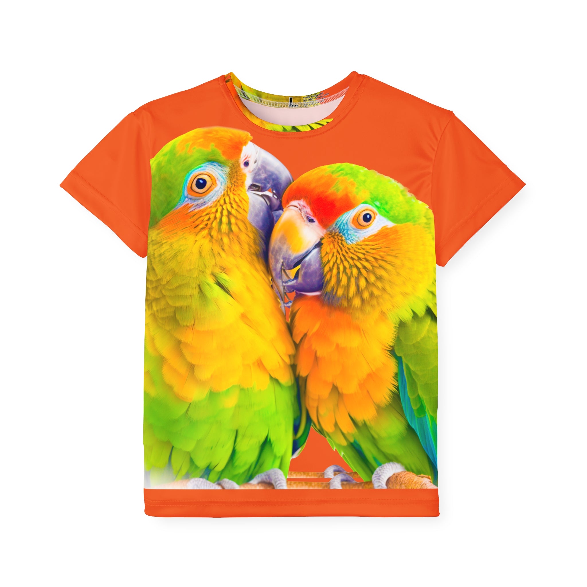 Parrot Love Kids Jersey — Bright Tropical Bird All-Over Print Shirt
