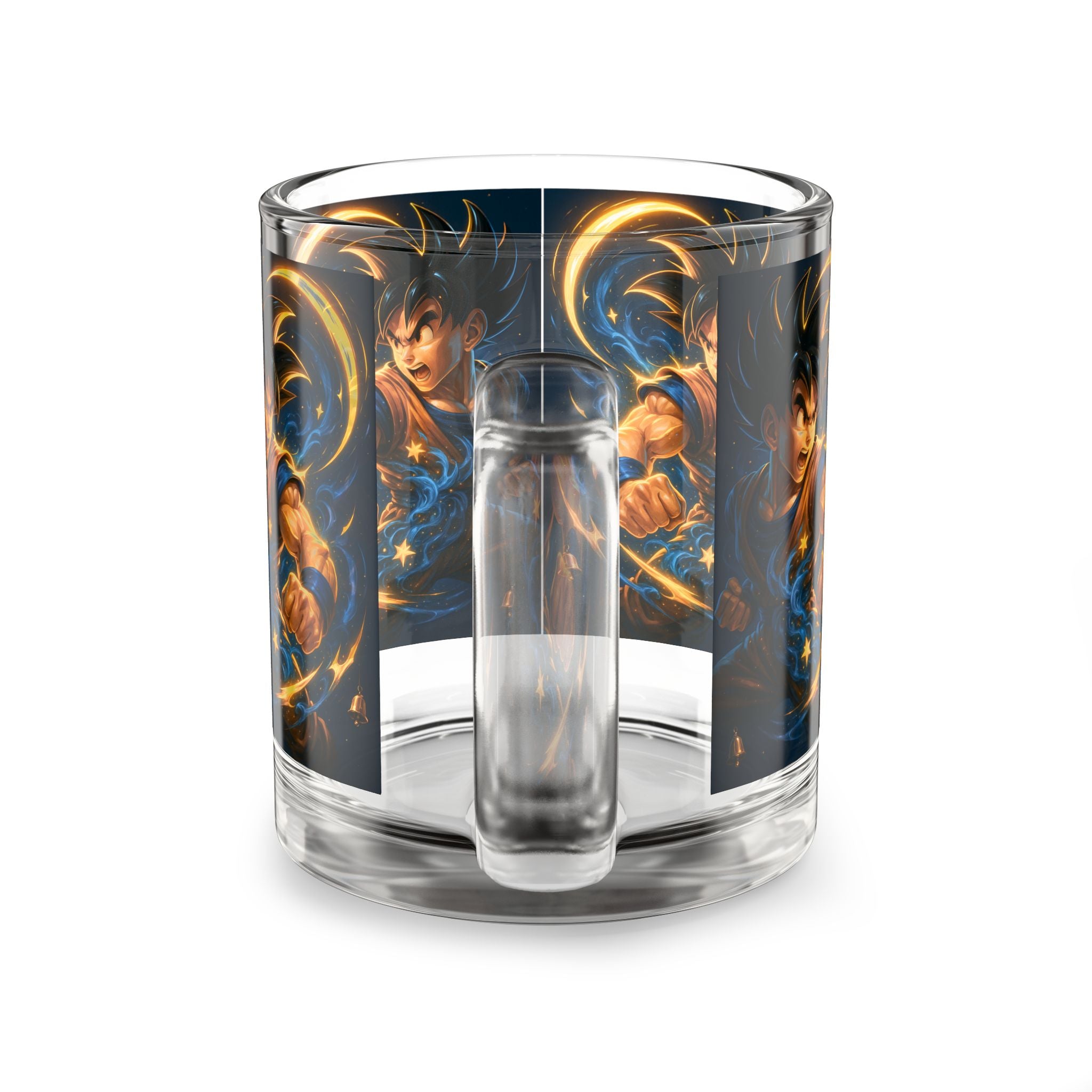 Dragon Warrior Glass Mug — 10oz Anime Energy Coffee Cup