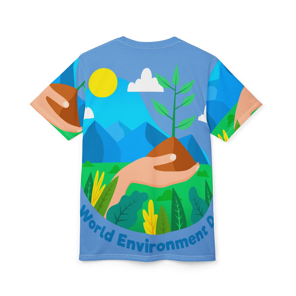 Environment Day Tee – Hand Planting Seedling Graphic Shirt