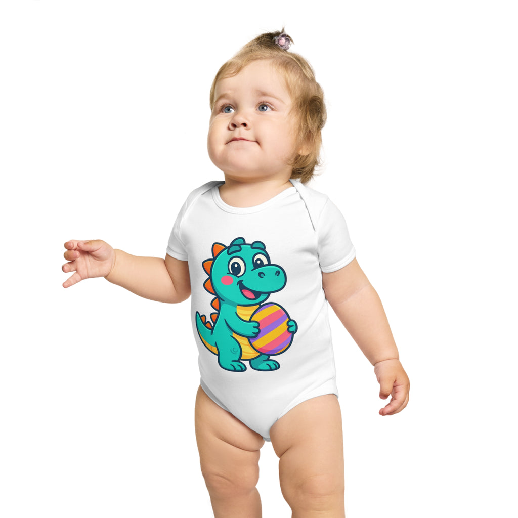 Cute Dinosaur Baby Bodysuit, Infant Onesie, Toddler Outfit, Baby Shower Gift, Easter Celebration Clothes, Adorable Baby Apparel