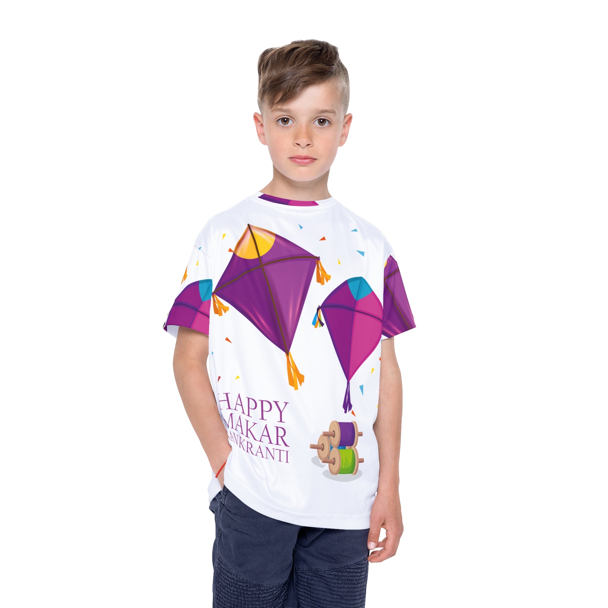 Kids Jersey — Happy Makar Sankranti Kite Festival AOP