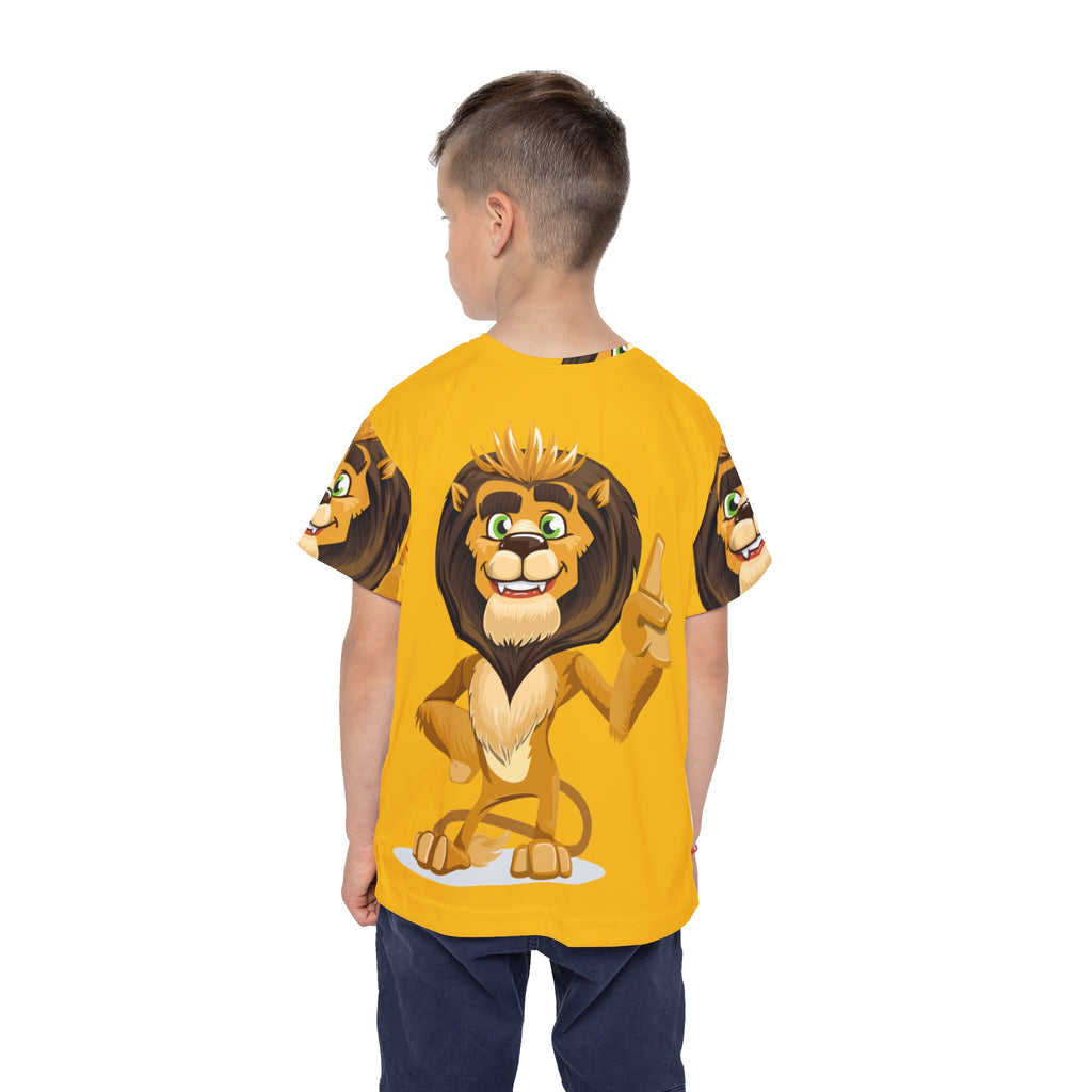 Kids Lion Jersey — Cute Champion Graphic All-Over Print Tee
