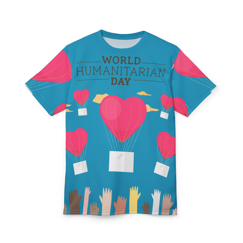 World Humanitarian Day Tee — Heart Balloon Charity All-Over Print